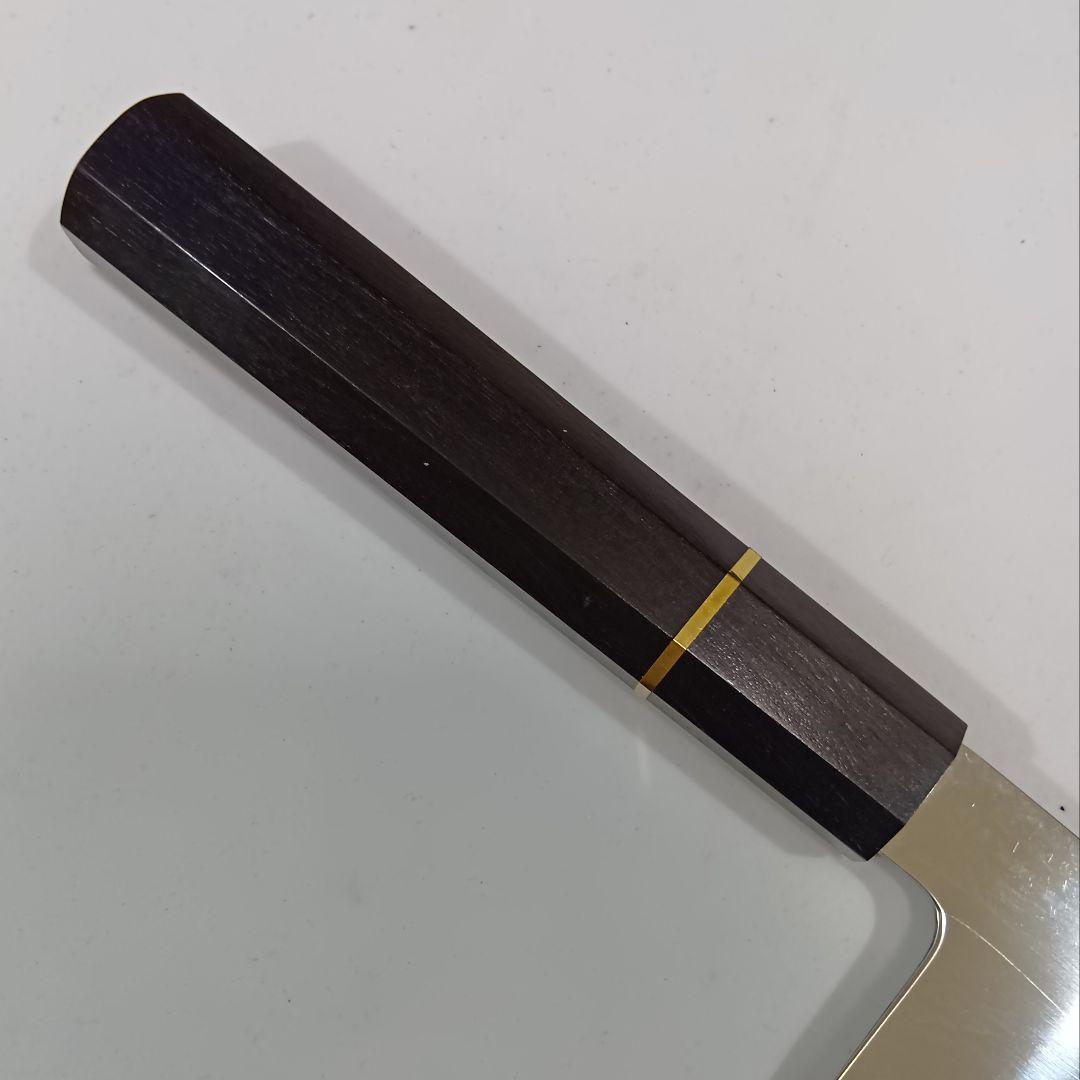 本焼 Ｖ金10号鋼 全鋼 和牛刀 24cm 牛刀 包丁 鏡面 黒檀八角柄