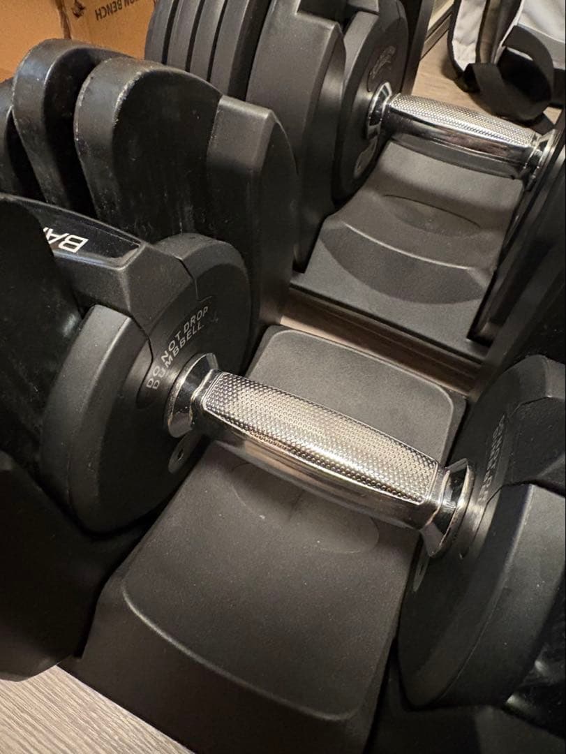 【横浜市内引取限定】可変式ダンベル 40kg 2個セット BARWING