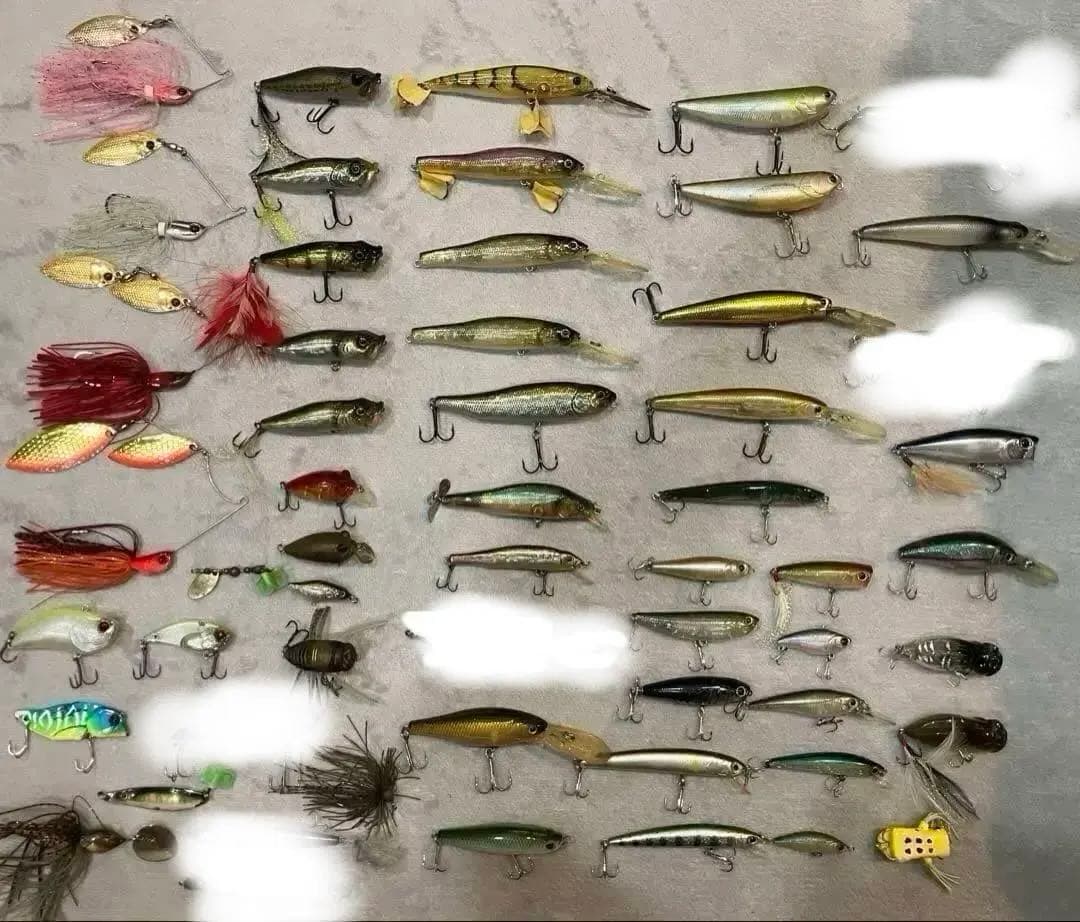 バス釣り引退品　メガバス　ラッキークラフト　エバーグリーン　他