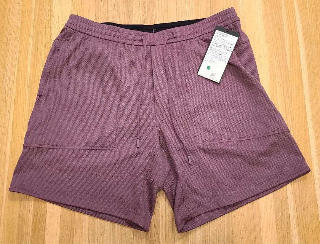 ルルレモン ハーフパンツ XL 新品未使用 パープル ジム トレーニング 匿名