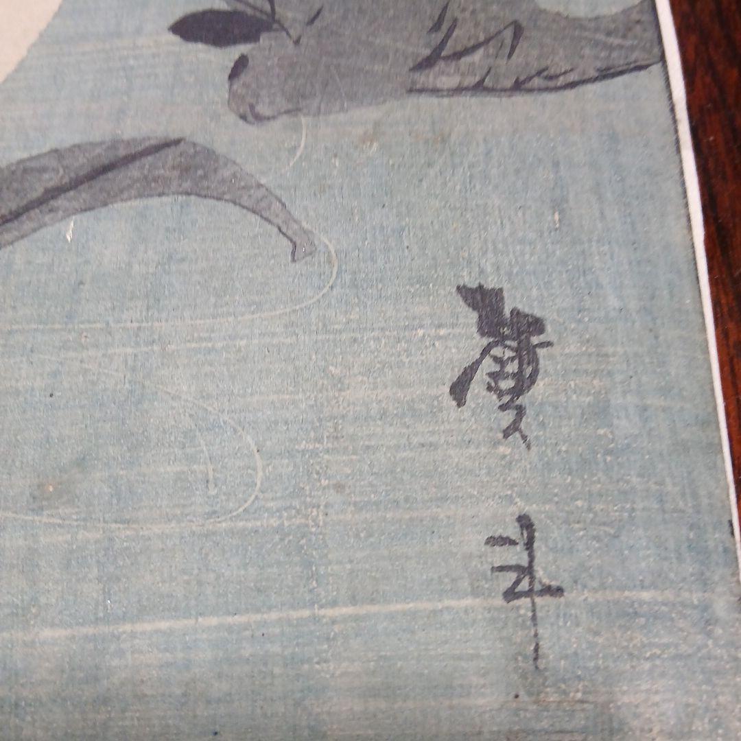 江戸時代　浮世絵　蝙蝠図