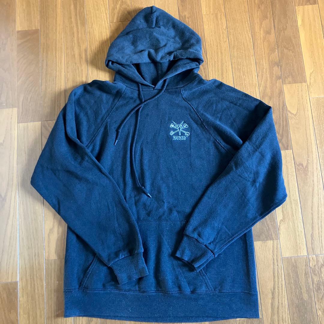 90S POWELL BONES スウェット　パーカー　オールドスケート　L
