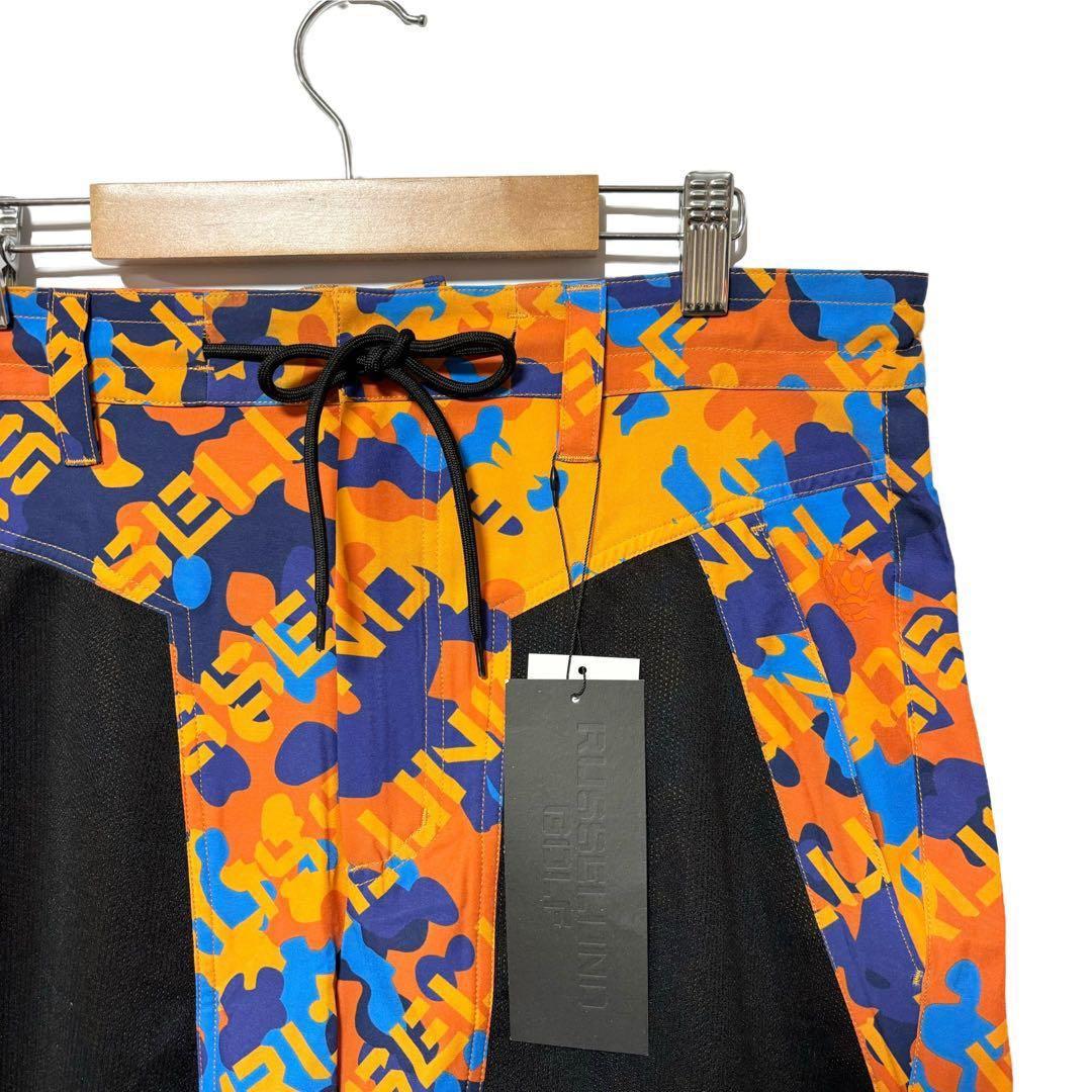 ラッセルノ ゴルフ リフレクター ロゴ モックネック セットアップ カモ 2XL