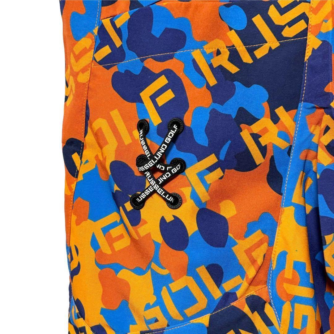 ラッセルノ ゴルフ リフレクター ロゴ モックネック セットアップ カモ 2XL