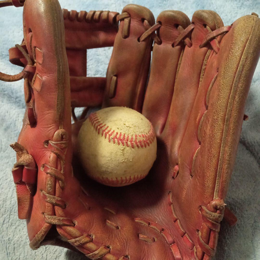 Mizuno オレンジ 野球グローブ