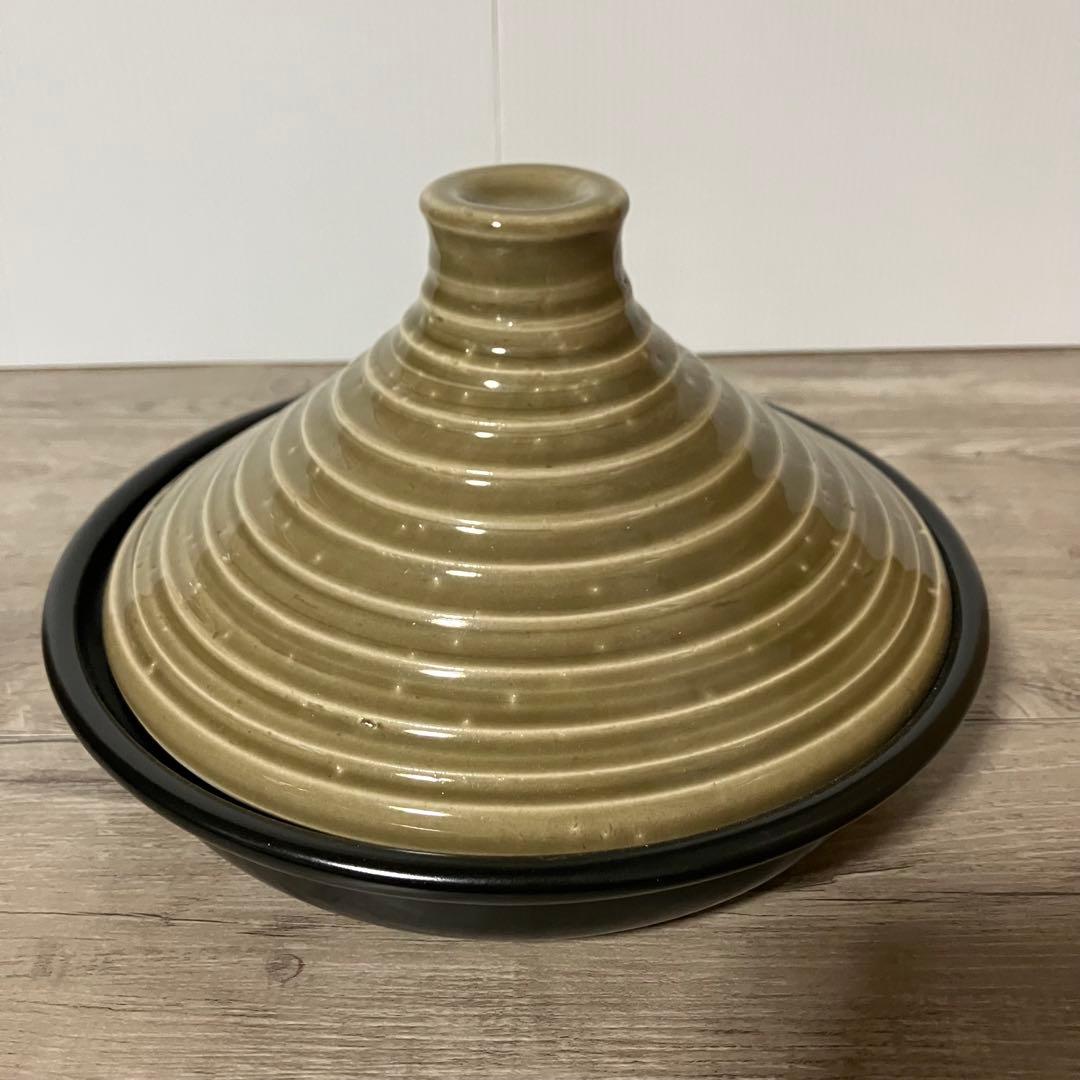 D-4 タジン鍋 20cm 【中古品】蒸し料理・時短調理 和モダン