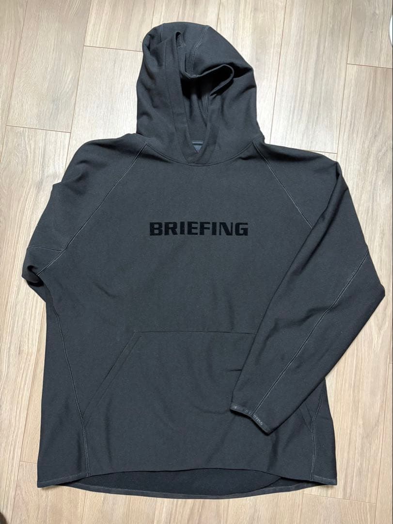 BRIEFING フード付きトレーナー 黒