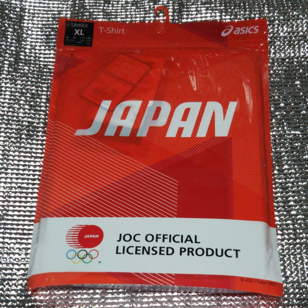 アシックス JOC エンブレム Tシャツ XL サンライズレッド 2033A5…