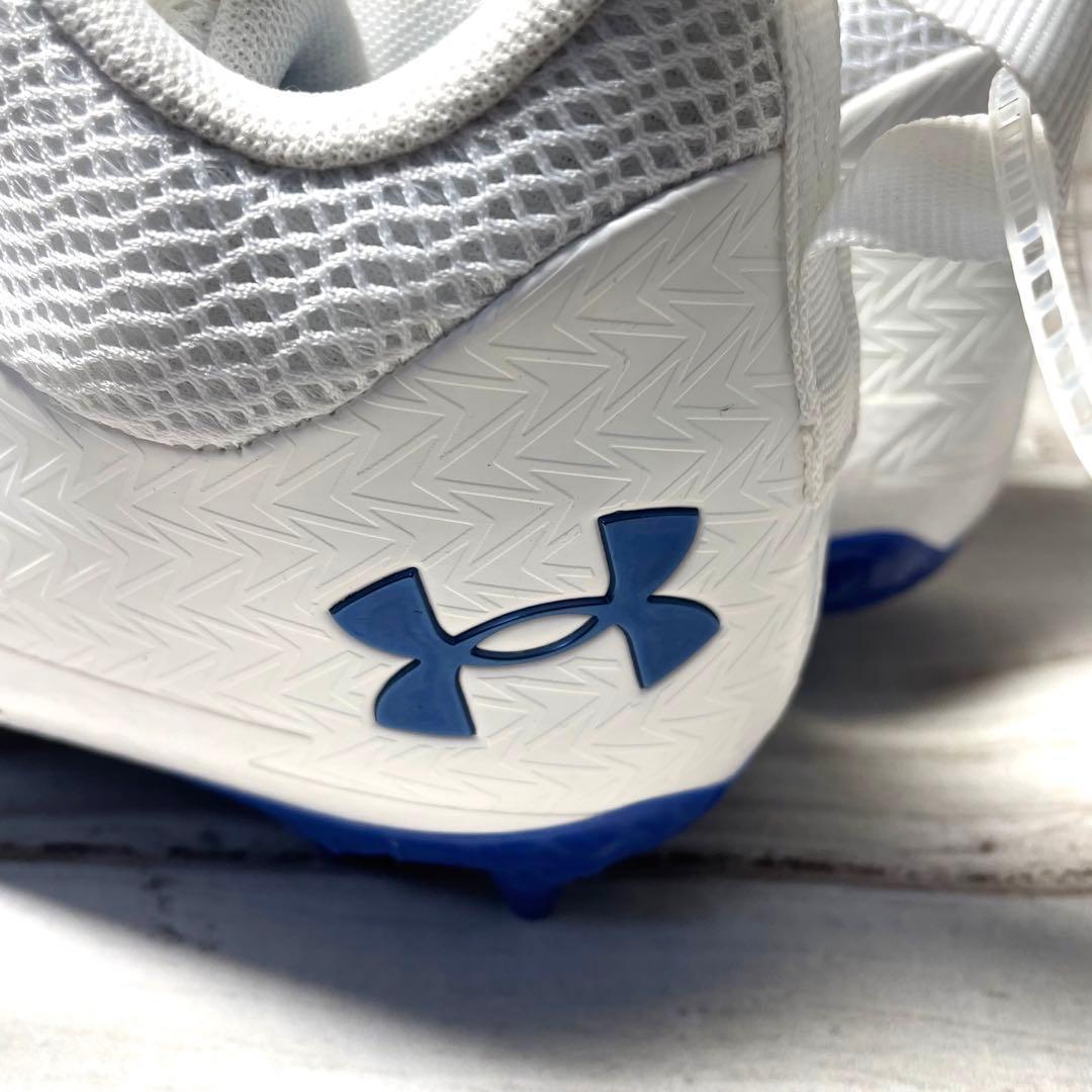 Under Armour サッカーシューズ 4Y ホワイト/ブルー
