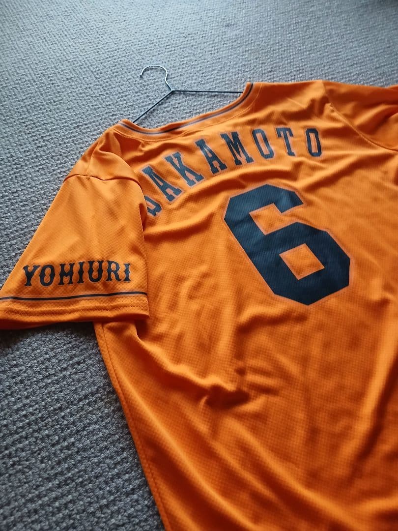 読売ジャイアンツ 坂本勇人 6番 オレンジユニフォーム(プリント)
