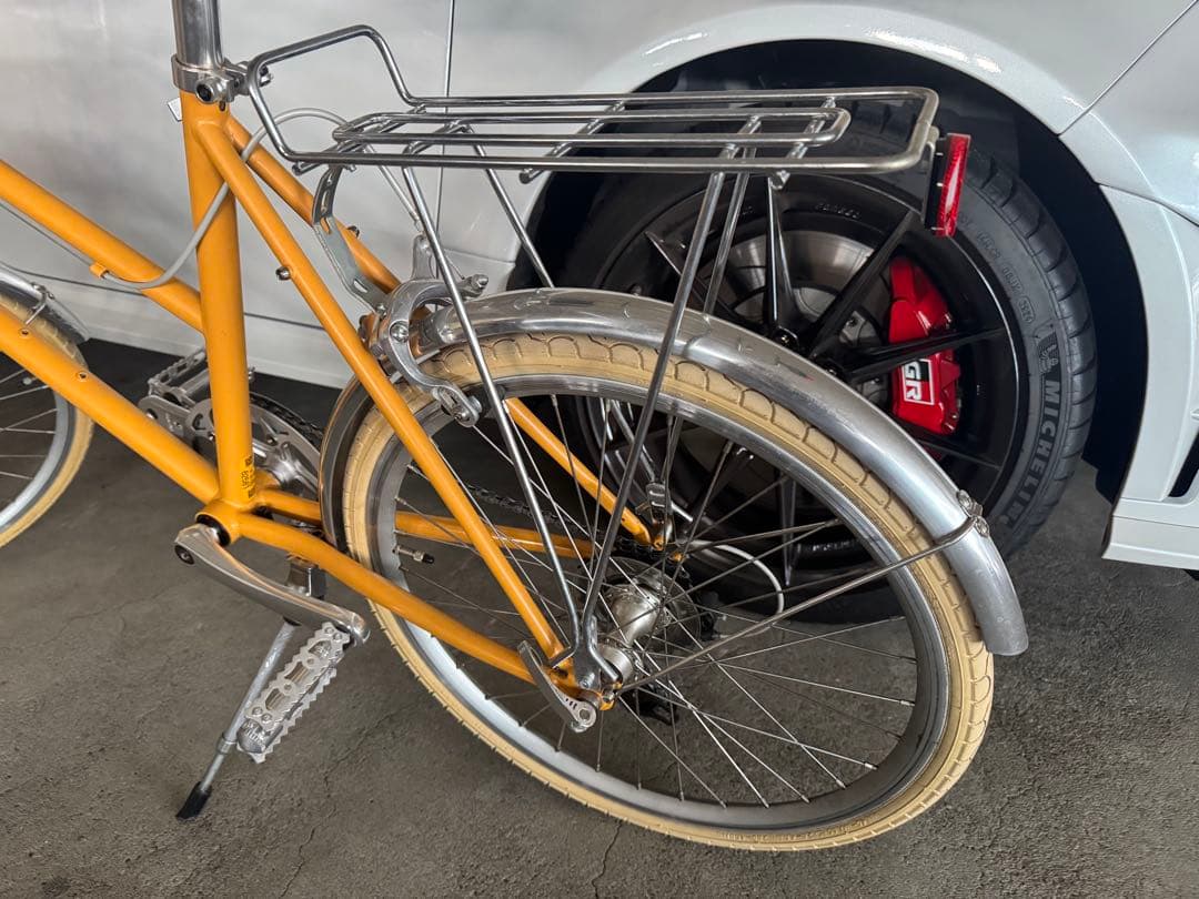 Tokyobike CALIN マスタードカラー 前かご＆リアキャリア付き