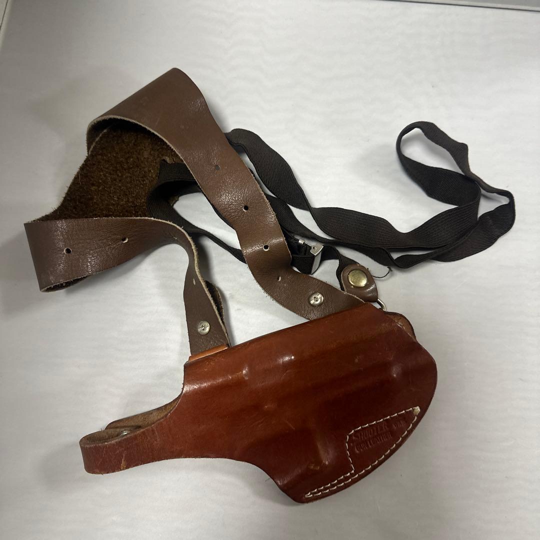 S＆W M645 専用 革製ショルダーホルスター　レザー