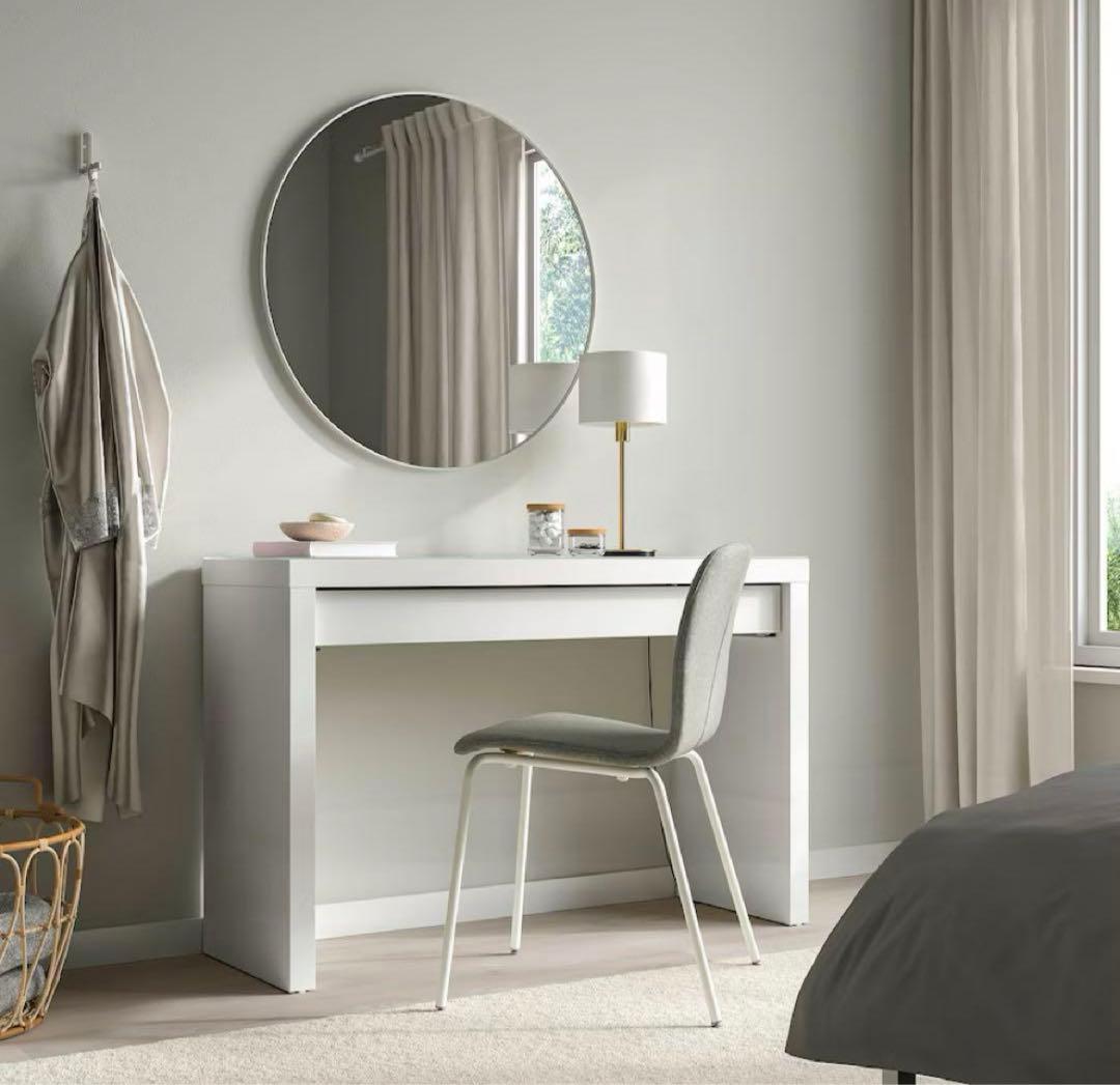 IKEA イケア　マルム　ドレッサー, ホワイト, 120x41 cm