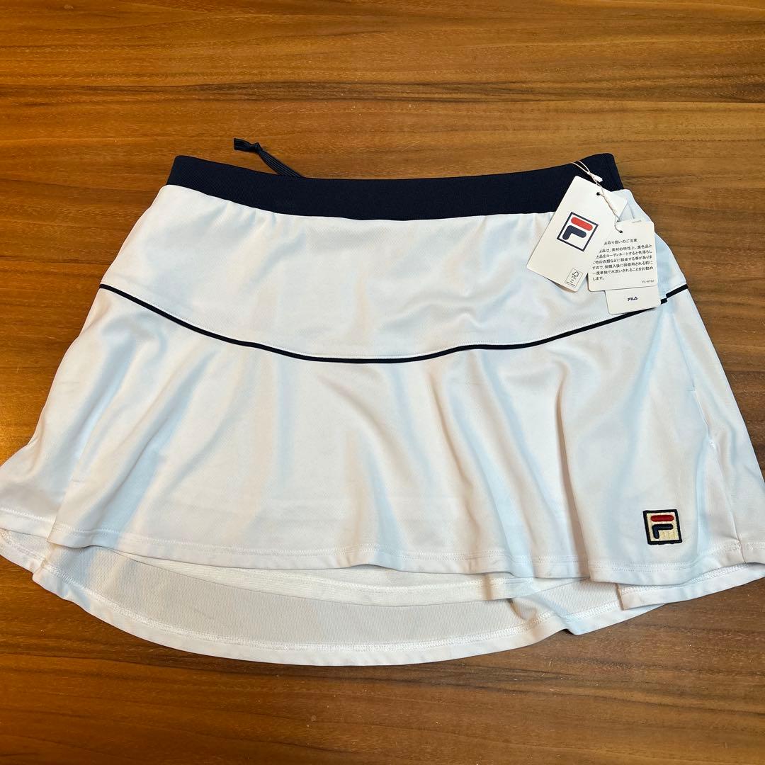 FILA VL2824 テニススカート Lサイズ ホワイト新品