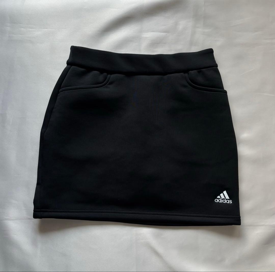 新品adidasゴルフ　ダンボールニットフーディー　スカートセット　バイカラー