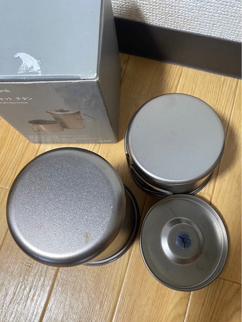 【新品・未使用】 peak ソロセット チタン（袋なし）