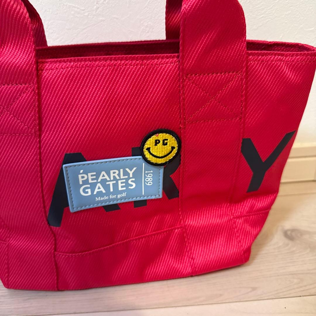 PEARLY GATES ピンク トートバッグ　カートバッグ
