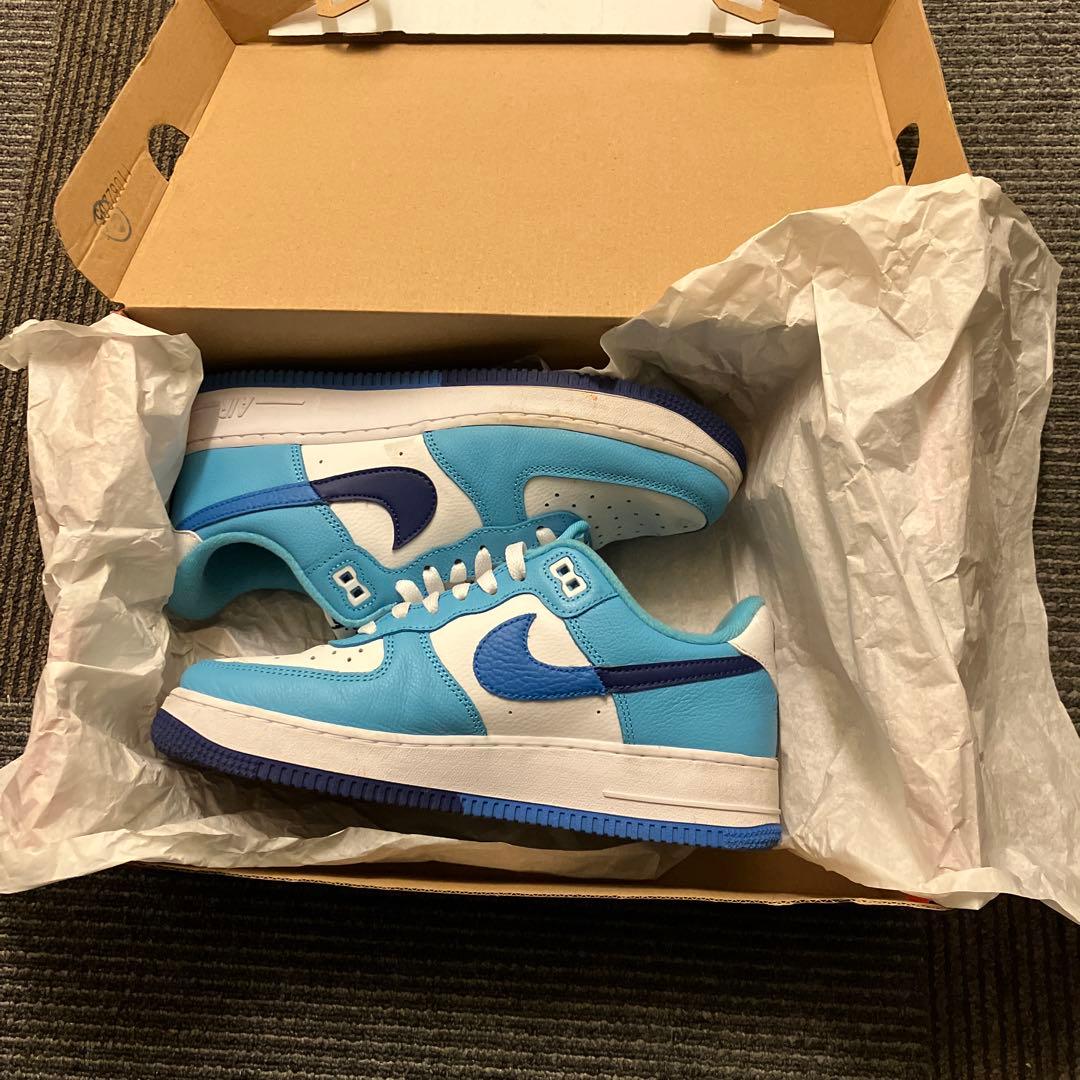 Nike Air Force 1 ブルー/ホワイト 25cm