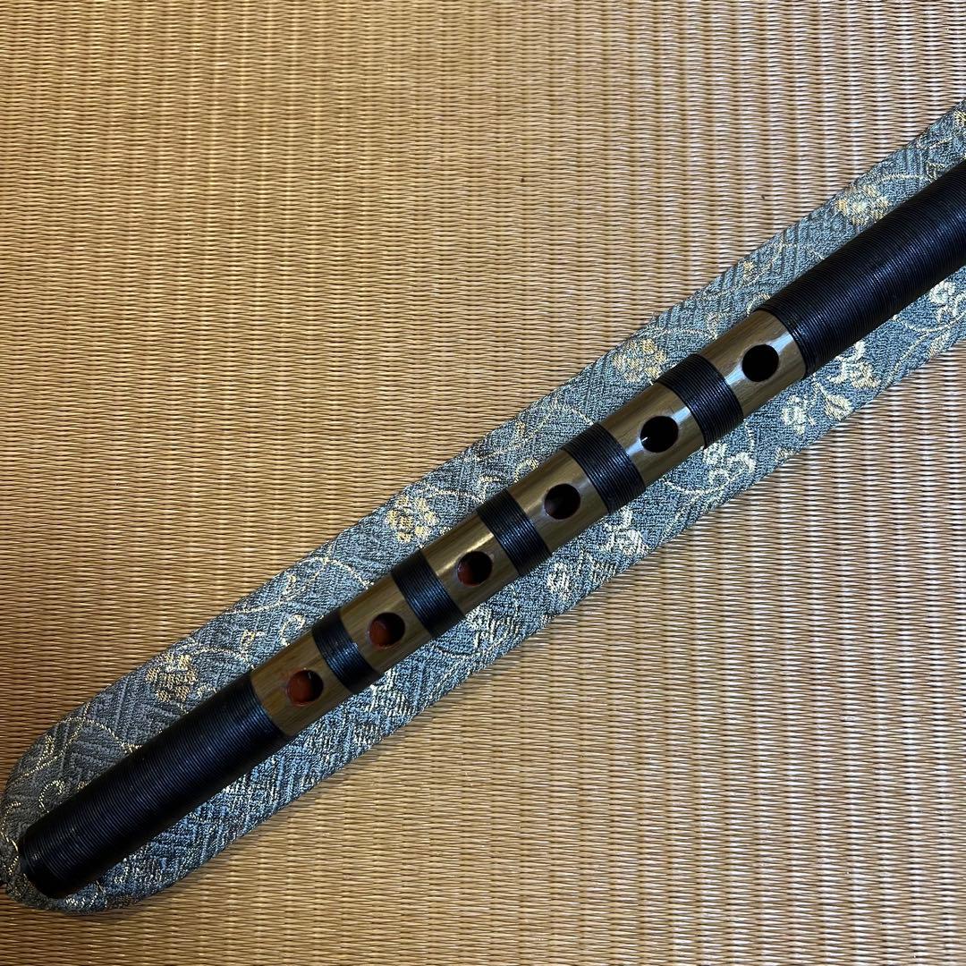 ※お盆SALE価格　神楽笛 紐巻 和楽器 専用笛袋付
