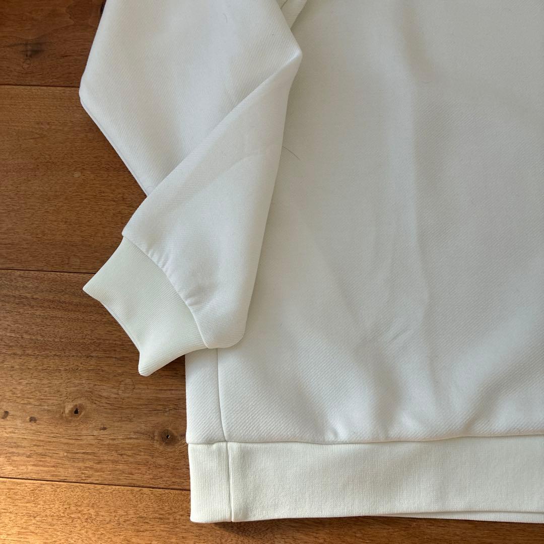 美品　BEAMS GOLF ハーフジップ セーター ホワイトLサイズ