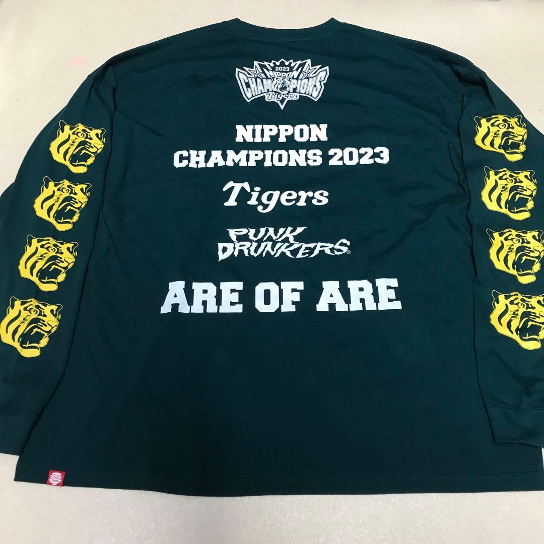 長袖 優勝 ロンT 未使用 パンクドランカーズ L 阪神タイガース Tシャツ