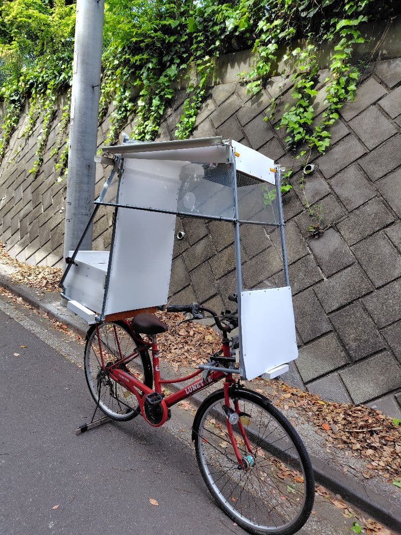 屋根付き自転車 デコチャリ 改チャリ ベースにも　ジャイロキャノピーの自転車版