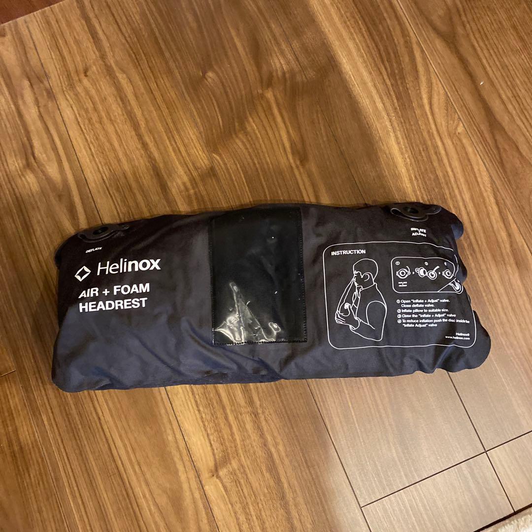 Helinox アウトドアチェア レッドヘッドレスト付き
