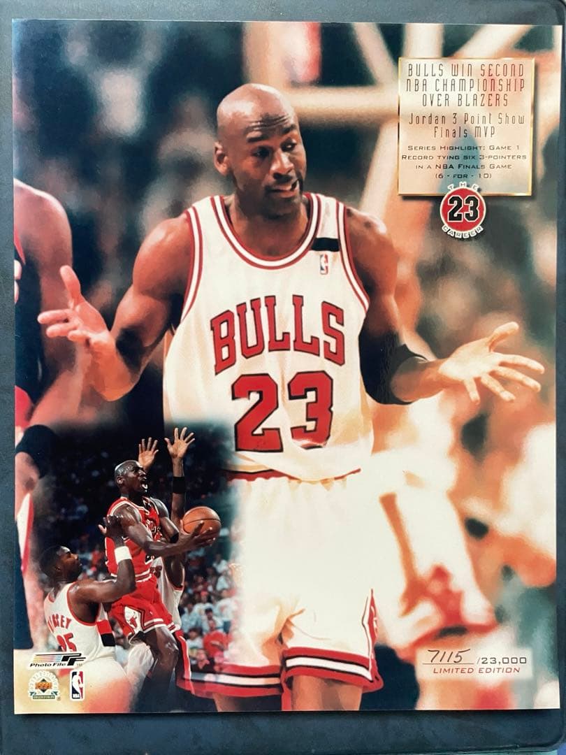 Michael Jordan 引退記念シリアルNo入りフォト6枚　バラ売りも可