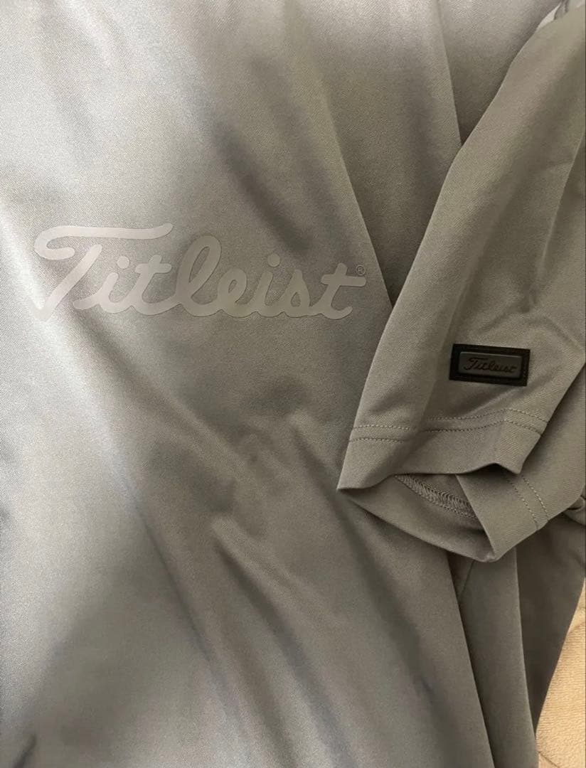 Titleist タイトリスト モックネック シャツ グレー L 半袖