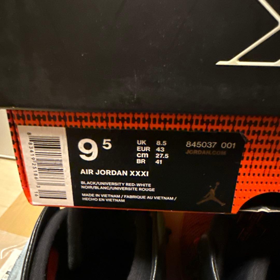シューズ(男性用) NIKE air jordan 31 27.5cm