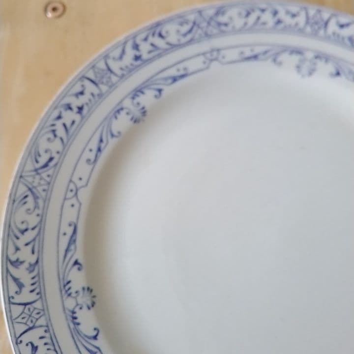 フランスアンティーク　クレイユモントローColbertディナー皿