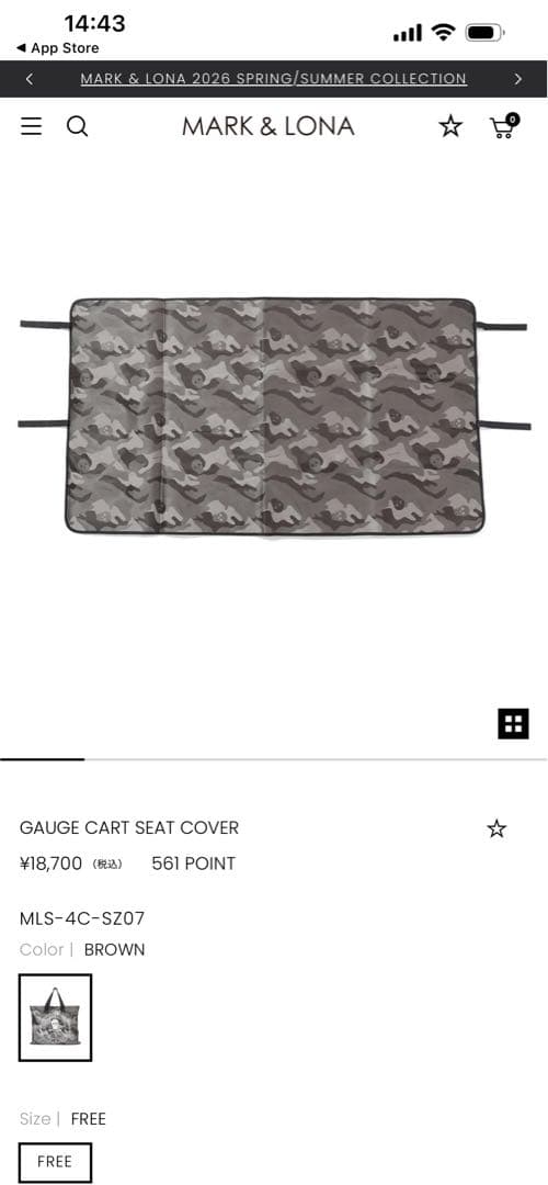 MARK & LONAバック+GAUGE CART SEAT COVERセット