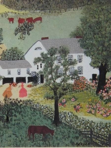 グランマ・モーゼス、ご褒美で買ったもの、希少画集画、額装付