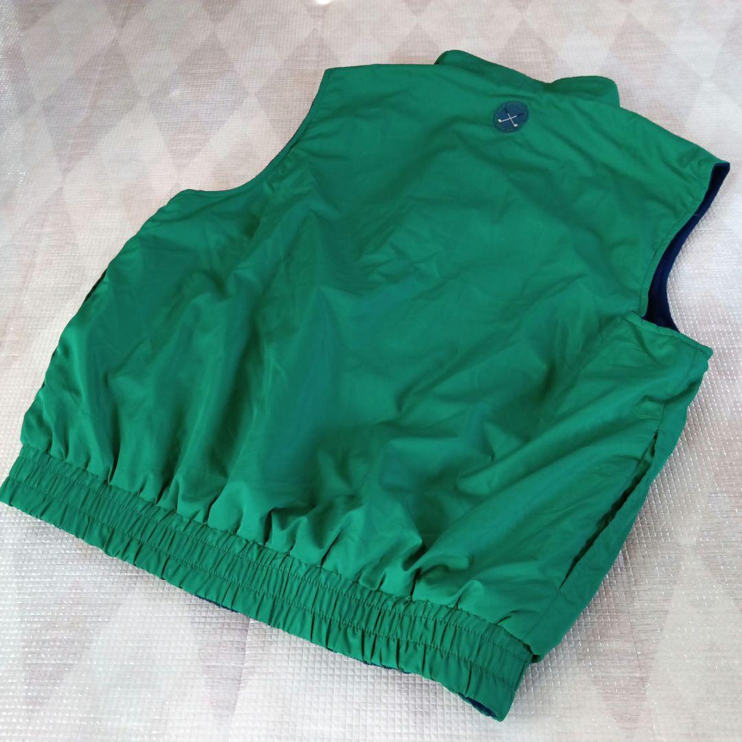 美品◆POLO GOLF ポロゴルフ リバーシブルベスト XL USA フリース