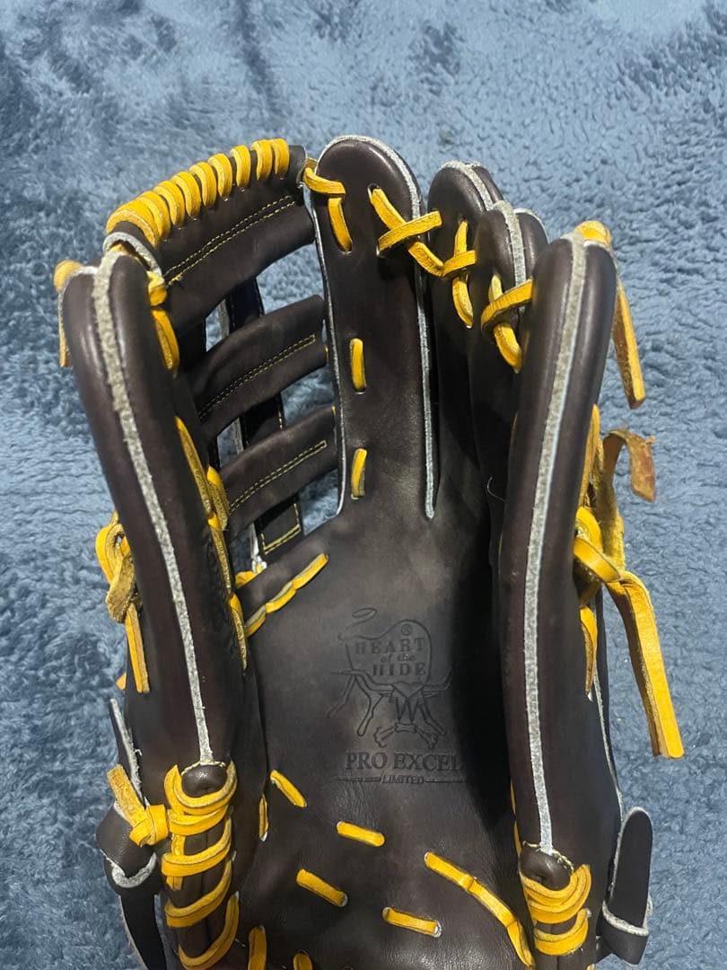 Rawlings PRO EXCEL 軟式グローブ 茶色/黄色
