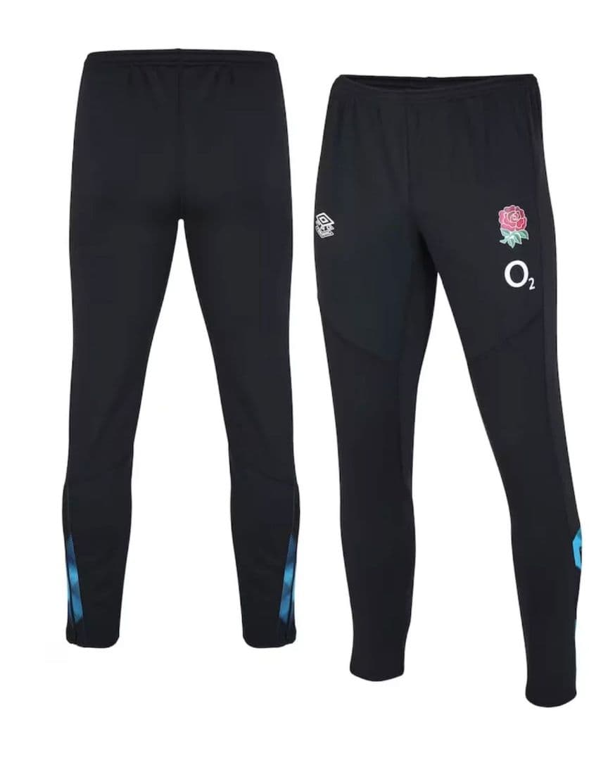 UMBRO【新品タグ付き】ラグビーイングランド代表ドリルパンツ黒　海外Sサイズ