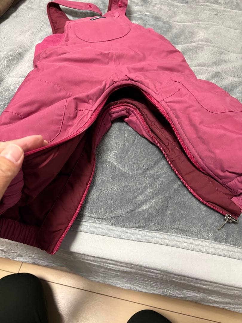 patagonia 子供用オーバーオール 6M ピンク