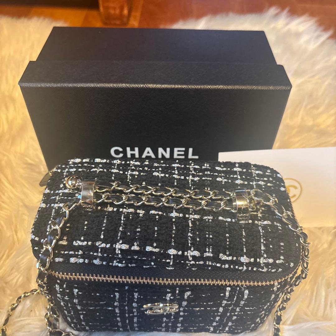 CHANEL ノベルティ　ツイードショルダーバック　チェーンショルダー