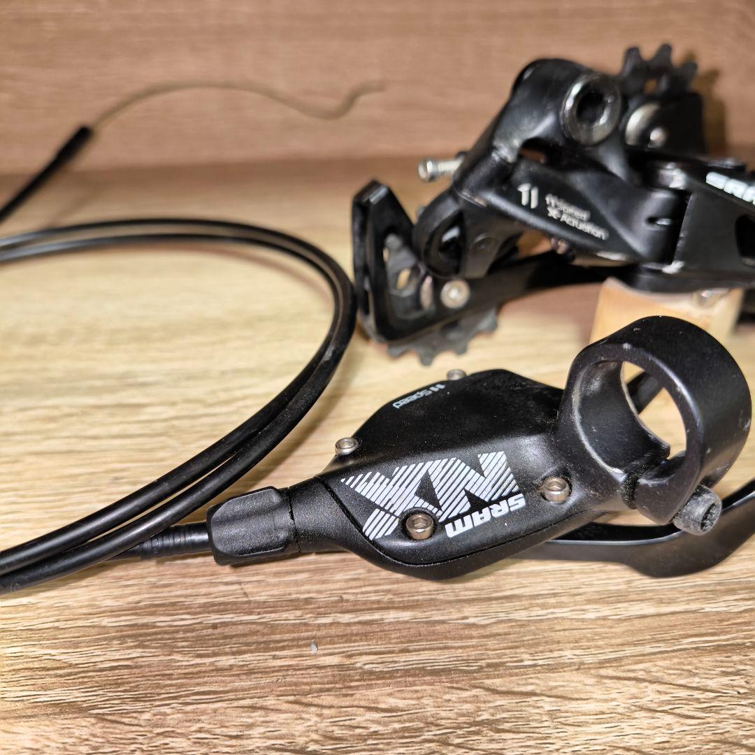 【低走行】SRAM NX 11s リアディレイラー ロングケーブル付