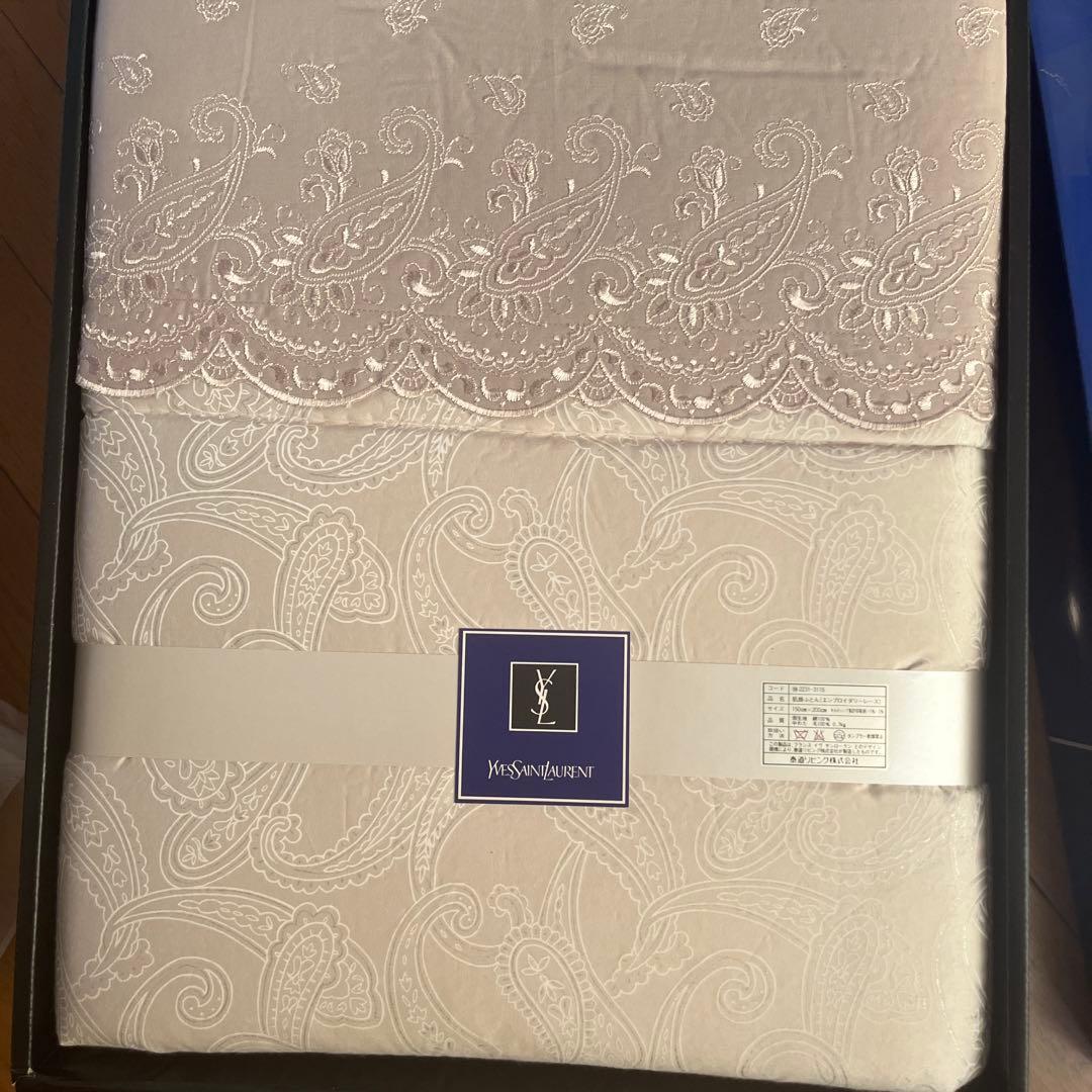 Yves Saint Laurent 肌掛布団(エンブロイダリーレース)