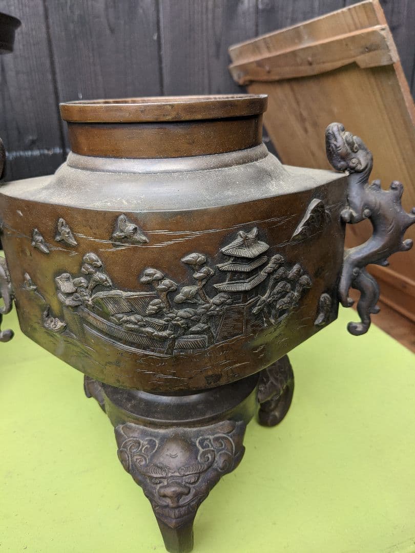 昔の薄端　花器
