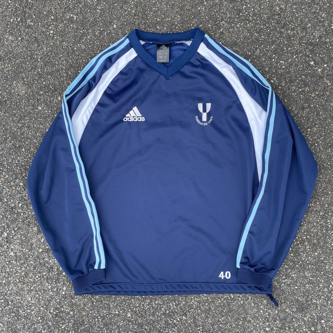 【00s アーカイブ】テックadidas ゲームシャツ　レア　y2k裏原ポパイ