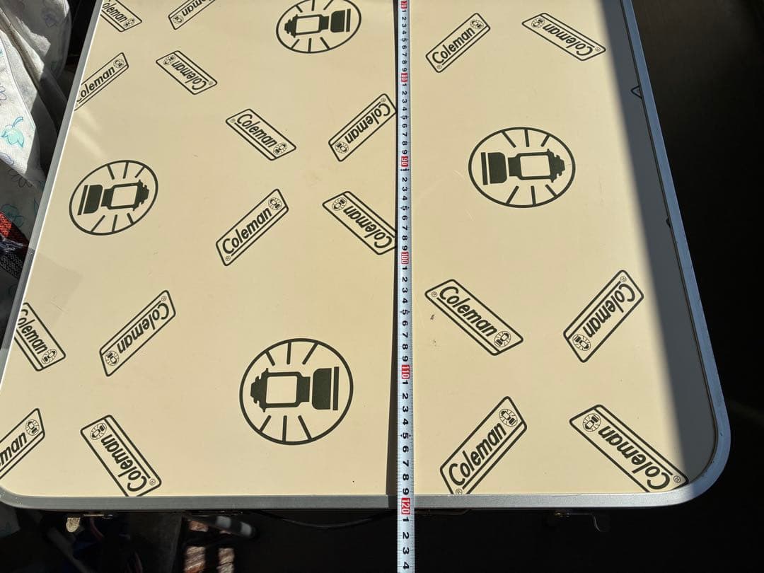 コールマン　テーブル　 ランタン柄　　120　まだまだ美品