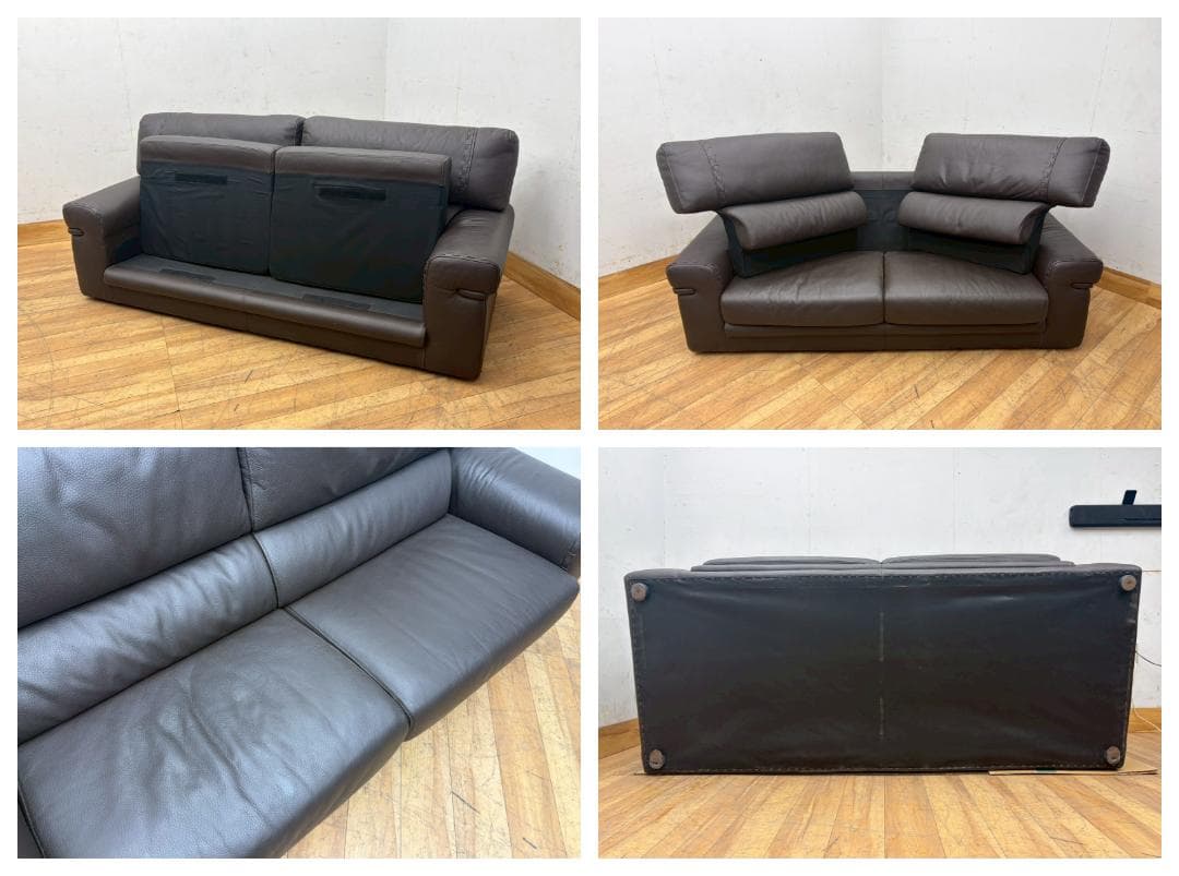 T8138☆展示品☆AlpaSalottiアルパサロンティ☆イタリア☆本革☆2P