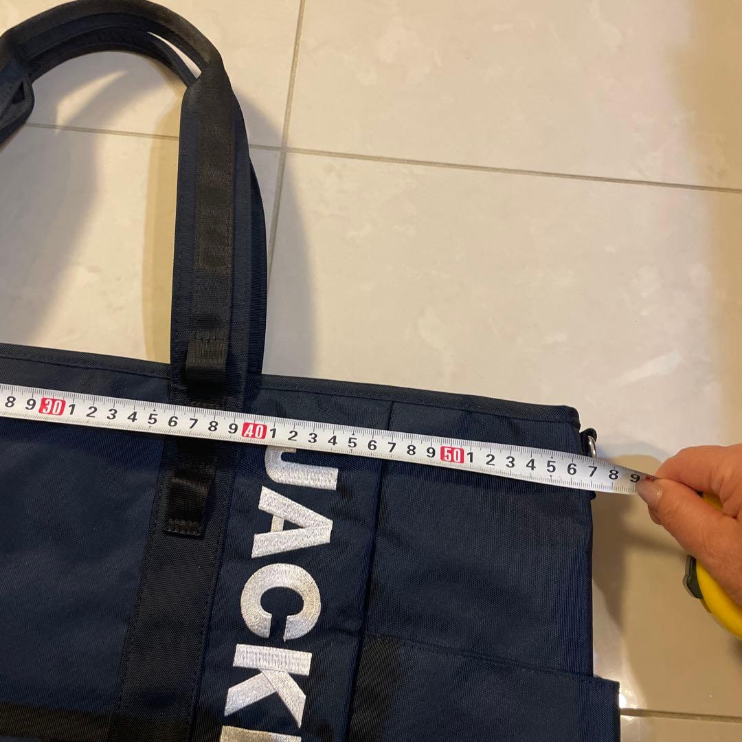 JACKBUNNY ネイビー トートバッグ 大容量