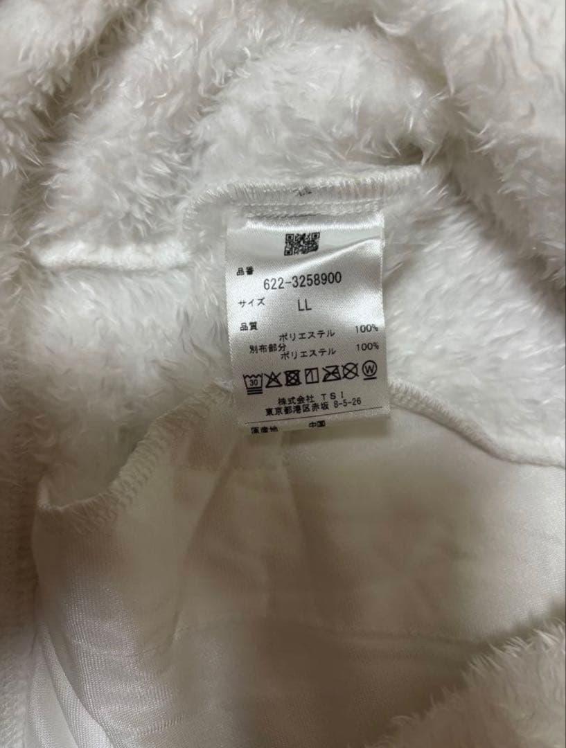 美品✨PING フリースベスト LL ホワイト　ボア　ゴルフ　ベスト　XL