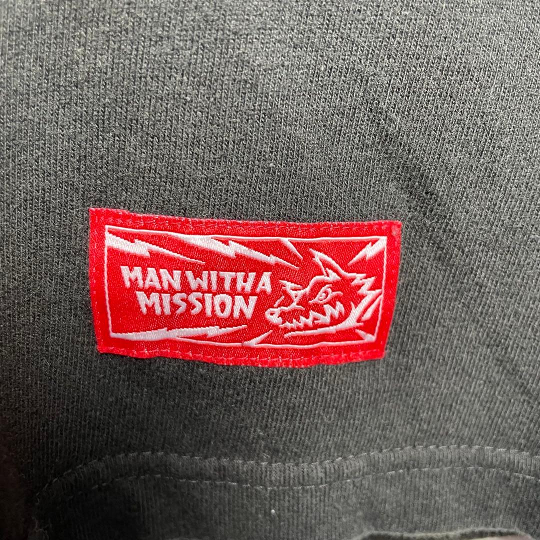 MANWITHAMISSION マンウィズ　Tシャツ　サイズM デカロゴ　古着
