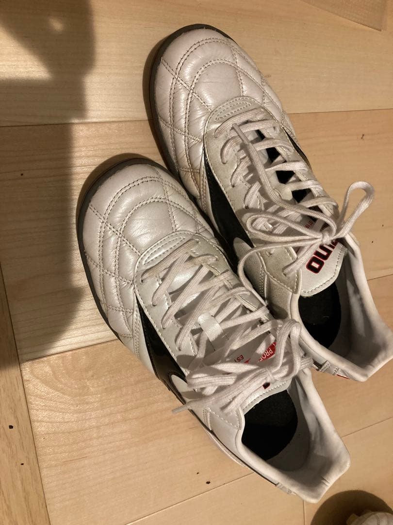 Mizuno Morelia ホワイト ブラック 25cm トレシュー