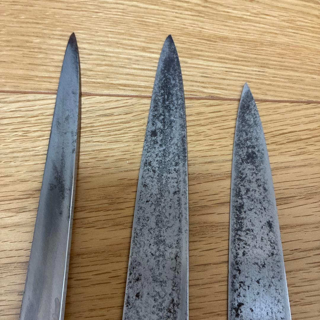 柳刃包丁 3本セット 正広作　特上　鋼製