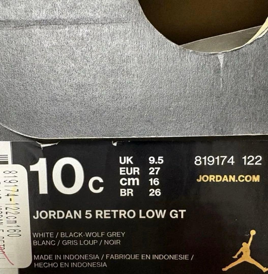 期間限定セール！ NIKE JORDAN 5 RETORO LOW GT 16㎝